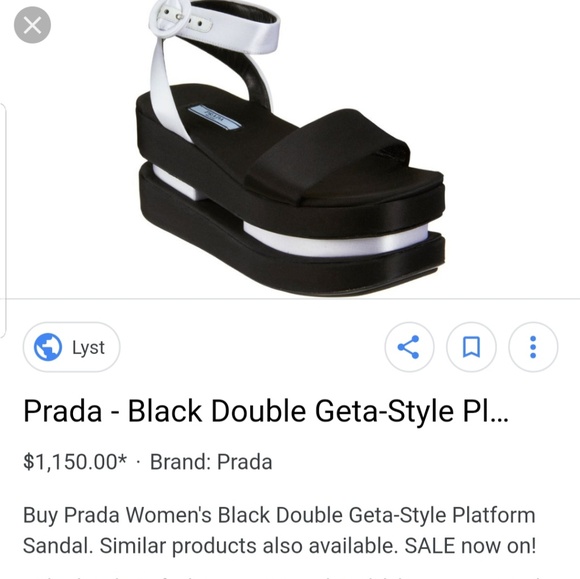 Prada Double Geta-Style Platform sandals - Picture 3 of 8